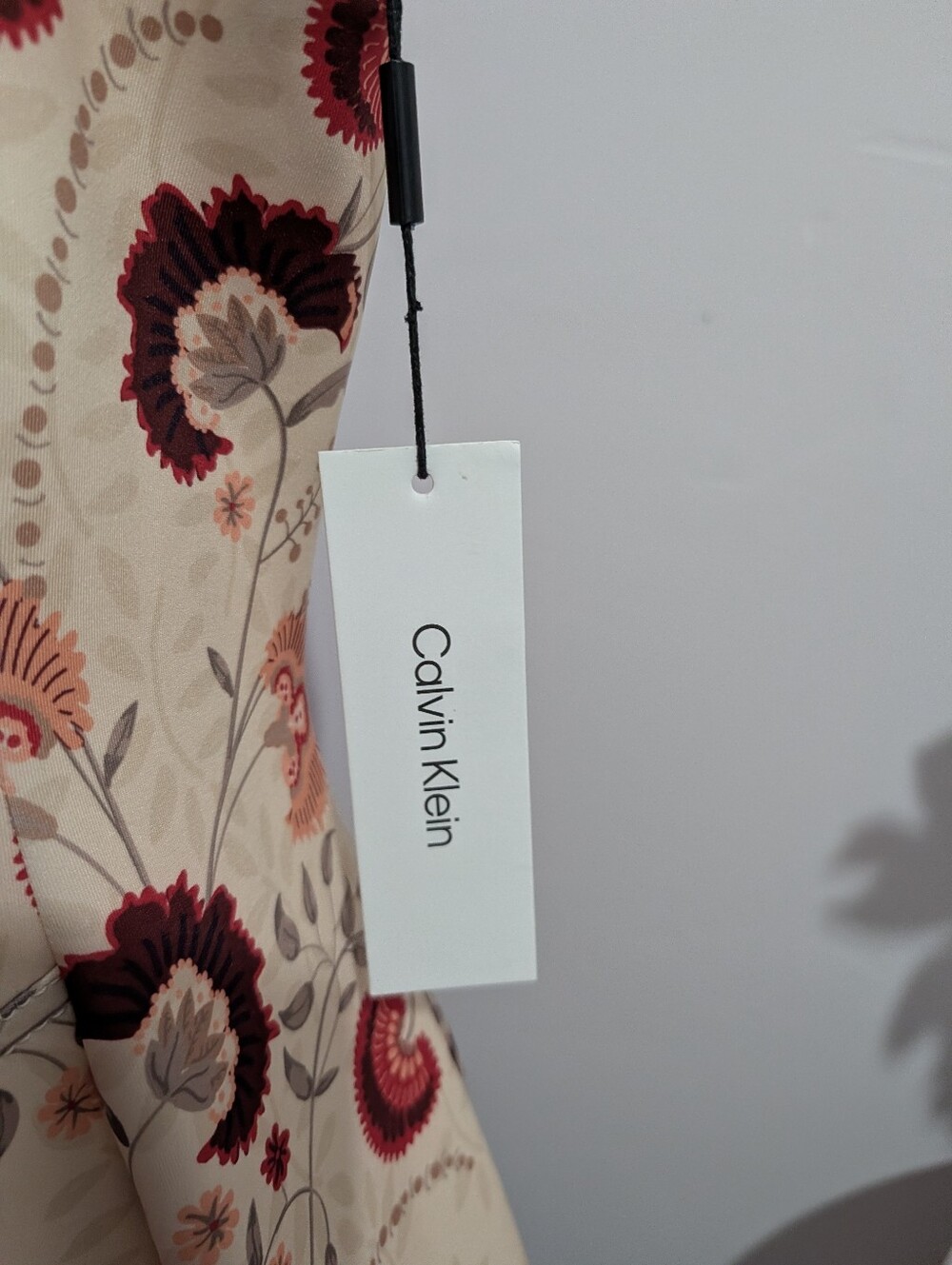 Calvin Klein Floral Fit & Flare Dress Size 12 NWT - Picture 6 of 6